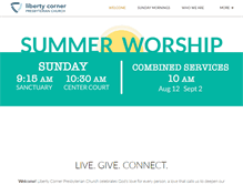 Tablet Screenshot of libertycorner.org